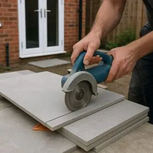 Advice on how to stop porcelain paving from chipping when cutting