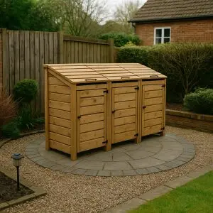 Bin Store made from Timber