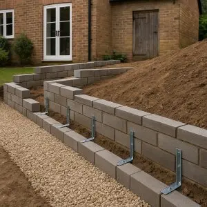 How To Anchor Low Walls On Sloped Ground