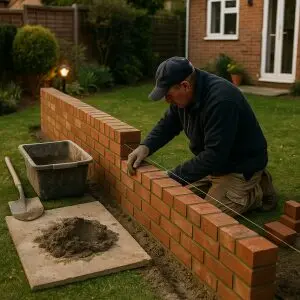 How To Build A Brick Garden Wall 1M High