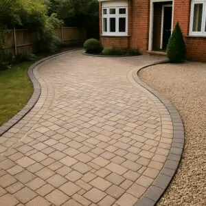 How To Build Curved Driveway With Pavers