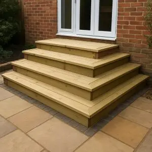 How To Build Decking Steps With Risers