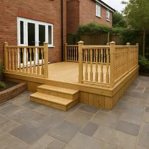 How To Build Decking With Balustrade
