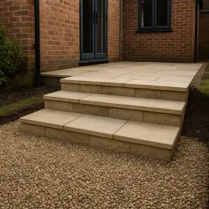 How To Build Steps With Paving Slabs