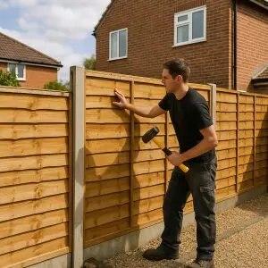 How To Install Waney Lap Fence Panels