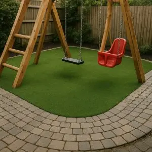 How To Lay Artificial Grass Around Play Equipment