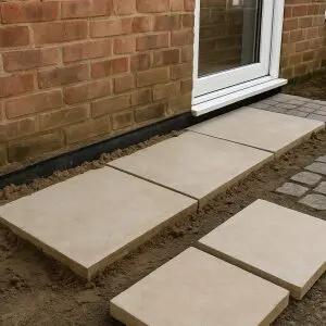 How To Lay Paving Slabs Level With Damp Proof Course
