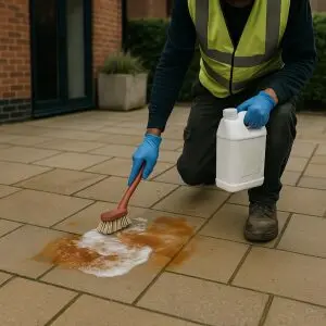 How To Remove Rust Marks From Paving