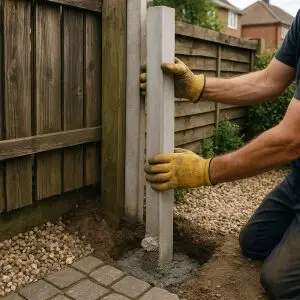 How To Repair Broken Concrete Fence Post