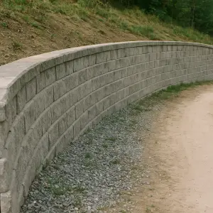 Curved Retaining Wall
