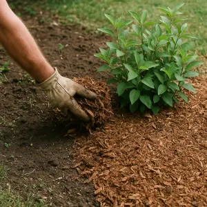 How To Add Mulch To Reduce Watering