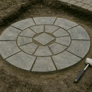 How To Build A Circular Paving Feature