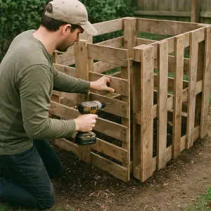 How To Build A Compost Bin From Pallets