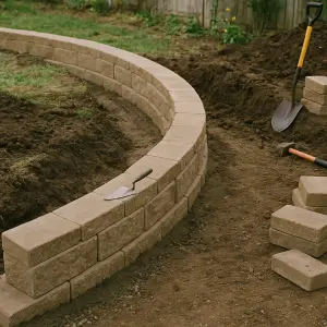 How To Build A Curved Retaining Wall