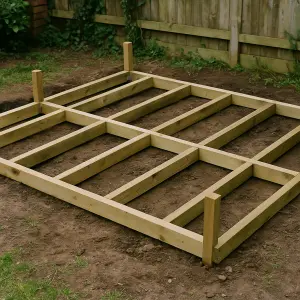 How To Build A Decking Subframe On Soil