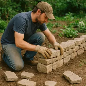 How To Build A Garden Wall Without Mortar