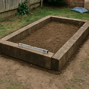How To Build A Raised Bed With Sleepers