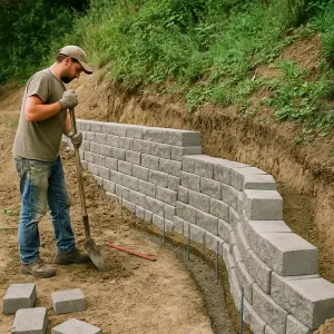 How To Build A Retaining Wall On A Slope