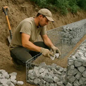 How To Build A Retaining Wall With Gabions
