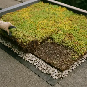 How To Build Green Roof Sedum