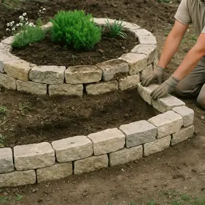 How To Build Stone Retaining Planters