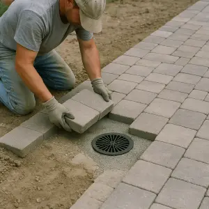 How To Install A Patio Fall Toward Drainage Outlets