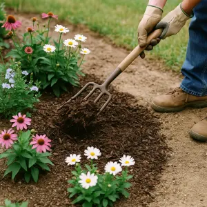 How To Mulch A Flower Bed Properly