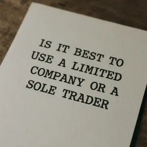 Is It Best To Use A Limited Company Or A Sole Trader