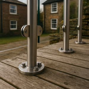 Balustrade post bases and fixings