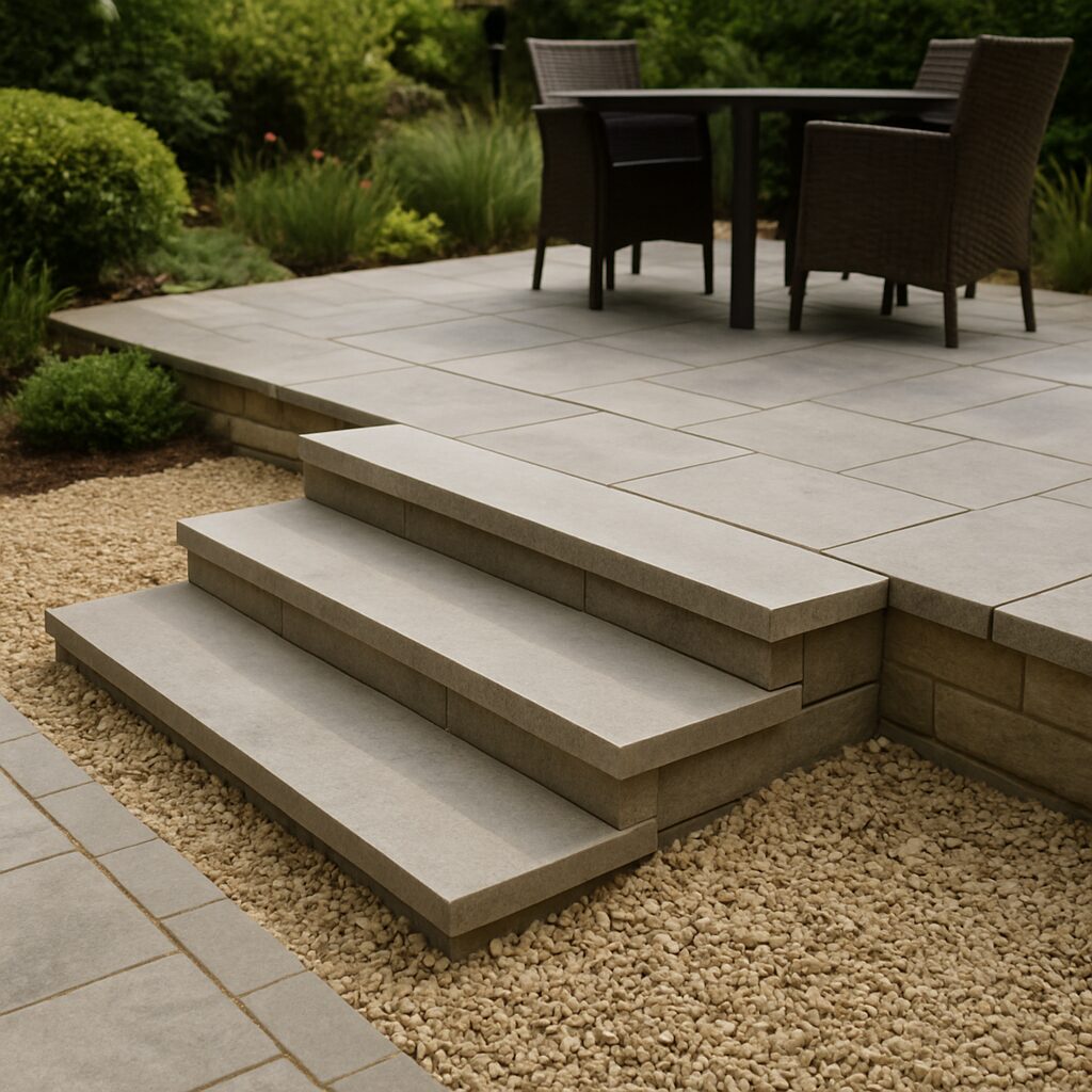 Stepped Riser Treads - Edge & Border Paving & Paving Types